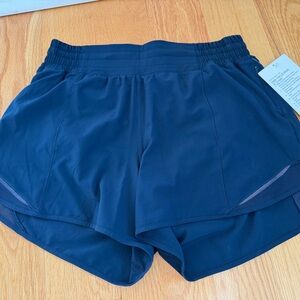 Lululemon Navy Blue LR Hotty Hot Shorts